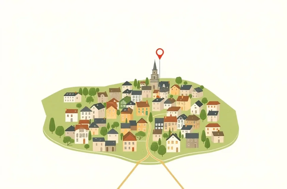 Carte du secteur d'intervention autour de Belleville-en-Beaujolais (69220)